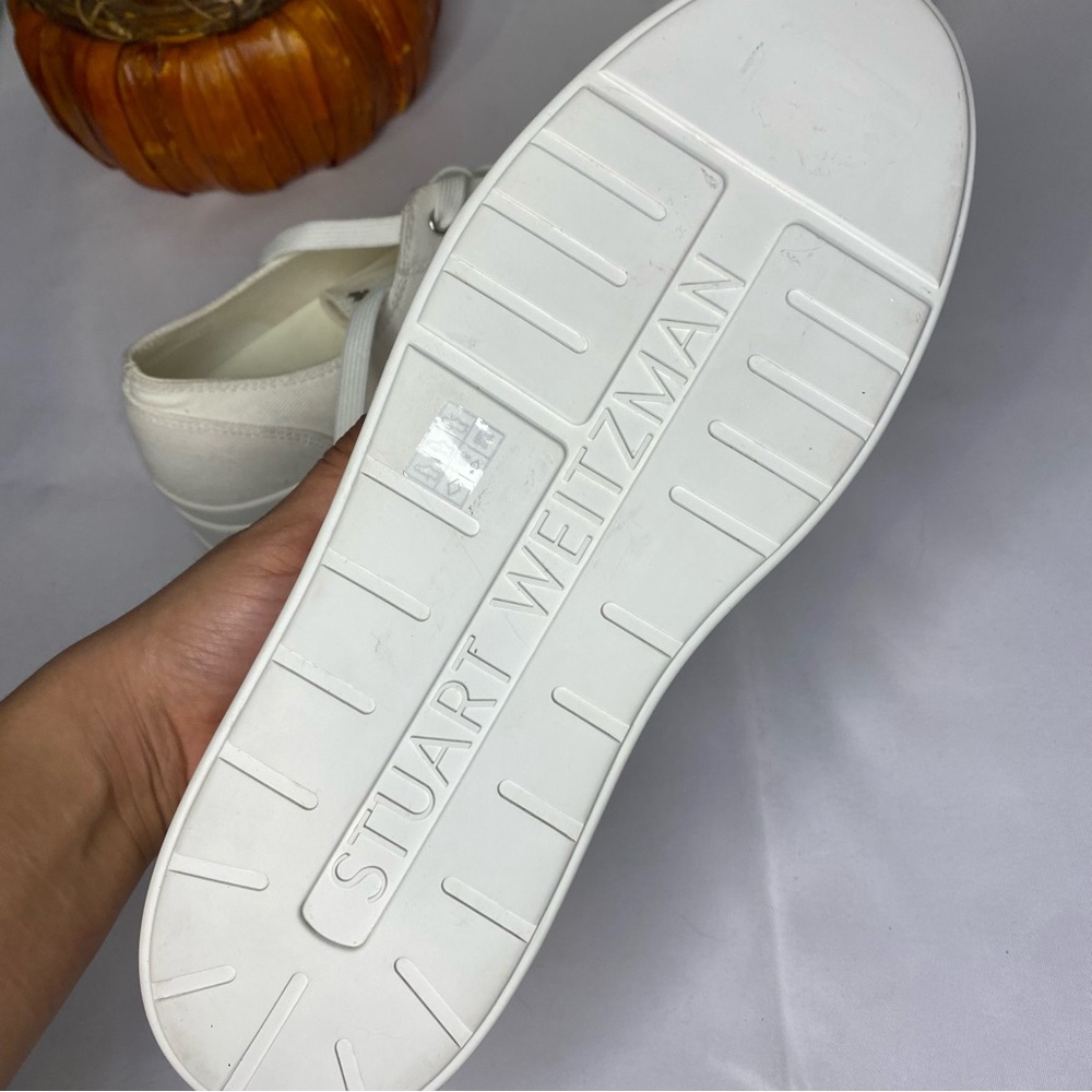 Stuart Weitzman Sammy Platform Canvas Low Top
Sneakers Size 9.5 - Picture 13 of 16